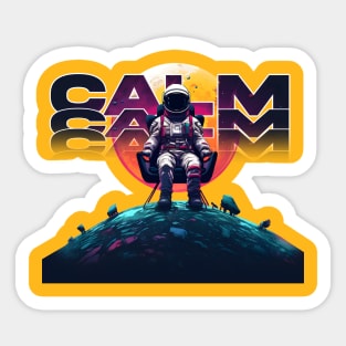 Stay Calm space man |  nasa Classic Sticker